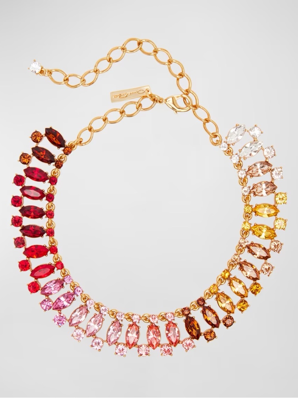 Oscar de la Renta Ombré Crystal Collar Necklace